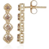 I2 Champagner-Brillant-Goldohrringe (de Melo) I2 Champagner-Brillant-Goldohrringe (de Melo)