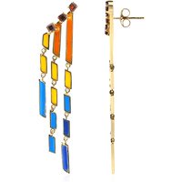 Mosambik-Granat-Silberohrringe Mosambik-Granat-Silberohrringe