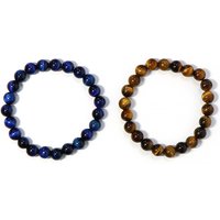 2er Set Edelstein-Armbänder 2er Set Edelstein-Armbänder