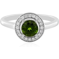 Russischer Diopsid-Silberring Russischer Diopsid-Silberring