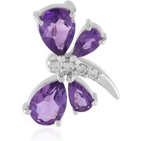 Sambia-Amethyst-Silberanhänger Sambia-Amethyst-Silberanhänger