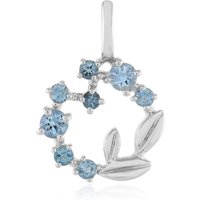 Santa Maria-Aquamarin-Silberanhänger Santa Maria-Aquamarin-Silberanhänger