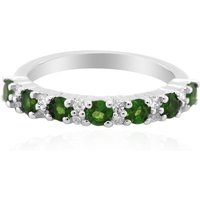 Russischer Diopsid-Silberring Russischer Diopsid-Silberring