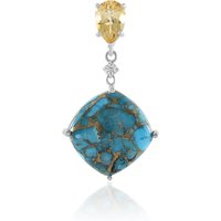 Blauer Mohave-Kupfer-Türkis-Silberanhänger (Faszination Türkis) Blauer Mohave-Kupfer-Türkis-Silberanhänger (Faszination Türkis)