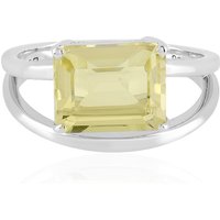 Limonen-Quarz-Silberring Limonen-Quarz-Silberring