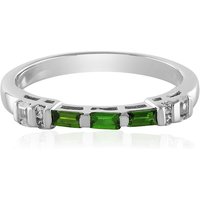 Russischer Diopsid-Silberring (Adela Silber) Russischer Diopsid-Silberring (Adela Silber)