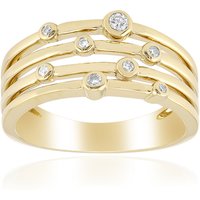 SI1 (G) Brillant-Silberring (Annette) SI1 (G) Brillant-Silberring (Annette)