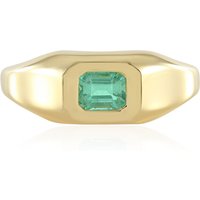 Kolumbianischer Smaragd-Silberring Kolumbianischer Smaragd-Silberring