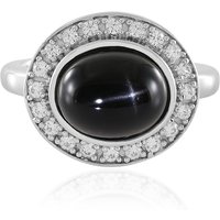 Indischer Stern-Diopsid-Silberring Indischer Stern-Diopsid-Silberring