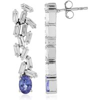 Tansanit-Silberohrringe (Adela Silber) Tansanit-Silberohrringe (Adela Silber)