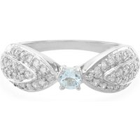 Brasilianischer Aquamarin-Silberring Brasilianischer Aquamarin-Silberring