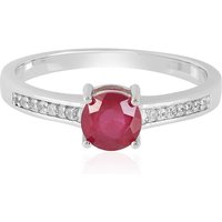 Madagaskar-Rubin-Silberring Madagaskar-Rubin-Silberring