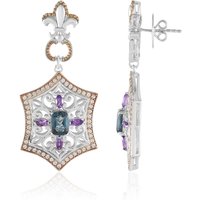 Londonblauer Topas-Silberohrringe (Dallas Prince Designs) Londonblauer Topas-Silberohrringe (Dallas Prince Designs)