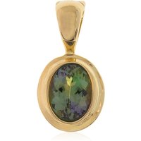 Grüner Tansanit-Goldanhänger (CUSTODANA) Grüner Tansanit-Goldanhänger (CUSTODANA)