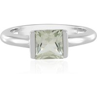 Grüner Amethyst-Silberring Grüner Amethyst-Silberring