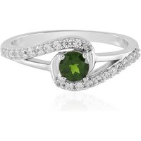 Russischer Diopsid-Silberring Russischer Diopsid-Silberring