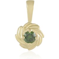 Grüner I2 Brillant-Goldanhänger Grüner I2 Brillant-Goldanhänger