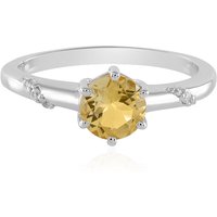 Citrin-Silberring Citrin-Silberring