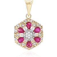 Mosambik-Rubin-Goldanhänger (D’vyere) Mosambik-Rubin-Goldanhänger (D’vyere)