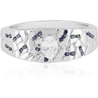 Weißer Saphir-Silberring (Adela Silber) Weißer Saphir-Silberring (Adela Silber)