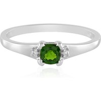 Russischer Diopsid-Silberring Russischer Diopsid-Silberring