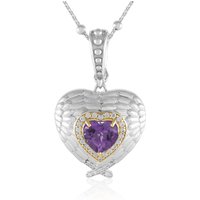Sambia-Amethyst-Silberhalskette (Dallas Prince Designs) Sambia-Amethyst-Silberhalskette (Dallas Prince Designs)