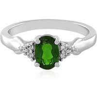 Russischer Diopsid-Silberring Russischer Diopsid-Silberring
