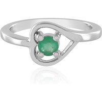 Russischer Smaragd-Silberring Russischer Smaragd-Silberring
