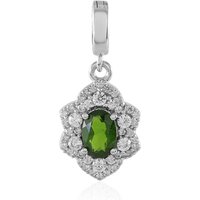 Russischer Diopsid-Silberanhänger Russischer Diopsid-Silberanhänger