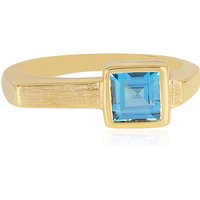 Londonblauer Topas-Silberring Londonblauer Topas-Silberring