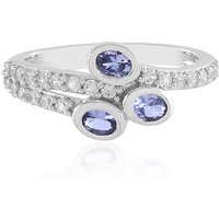 Tansanit-Silberring Tansanit-Silberring