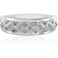 Tansania-Tsavorit-Silberring Tansania-Tsavorit-Silberring