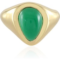 Grüner Onyx-Herren-Silberring Grüner Onyx-Herren-Silberring