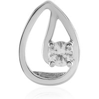 Weißer Saphir-Silberanhänger Weißer Saphir-Silberanhänger