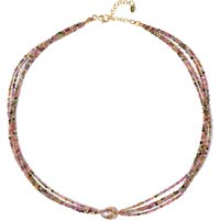 Edelstein-Silberhalskette Edelstein-Silberhalskette