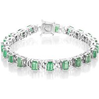 Sambia-Smaragd-Silberarmband Sambia-Smaragd-Silberarmband