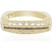 I2 Champagner-Diamant-Goldring (Ornaments by de Melo) I2 Champagner-Diamant-Goldring (Ornaments by de Melo)