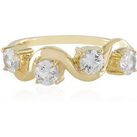 Weißer Saphir-Goldring (Adela Gold) Weißer Saphir-Goldring (Adela Gold)