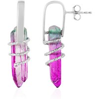 Mehrfarbiger Quarz-Silberohrringe (MONOSONO COLLECTION) Mehrfarbiger Quarz-Silberohrringe (MONOSONO COLLECTION)