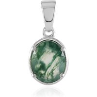 Moosachat-Silberanhänger Moosachat-Silberanhänger