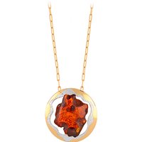 Baltischer Cognac-Bernstein-Silbercollier (dagen) Baltischer Cognac-Bernstein-Silbercollier (dagen)