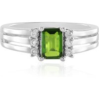 Russischer Diopsid-Silberring Russischer Diopsid-Silberring
