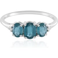 Petrol-Kyanit-Silberring Petrol-Kyanit-Silberring