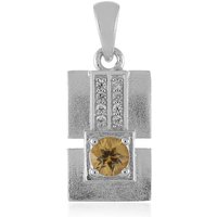 Gelber Zirkon-Silberanhänger Gelber Zirkon-Silberanhänger