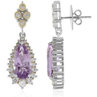 Lilien-Quarz-Silberohrringe (Dallas Prince Designs) Lilien-Quarz-Silberohrringe (Dallas Prince Designs)