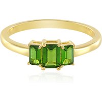 Russischer Diopsid-Silberring Russischer Diopsid-Silberring