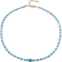 Edelstein-Silberhalskette (Riya) Edelstein-Silberhalskette (Riya)