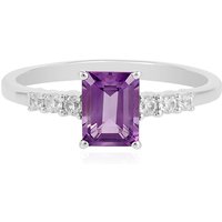 Sibirischer Amethyst-Silberring Sibirischer Amethyst-Silberring