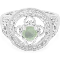 Prehnit-Silberring Prehnit-Silberring