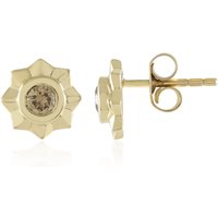 I2 Champagner-Brillant-Goldohrringe (de Melo) I2 Champagner-Brillant-Goldohrringe (de Melo)